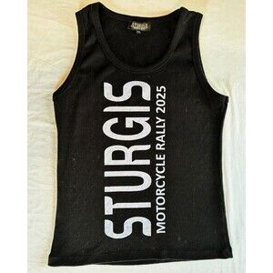 Sturgis 2025 Motorcycle Rally Tank Top Womens XXL Black 85th Anniversary Biker